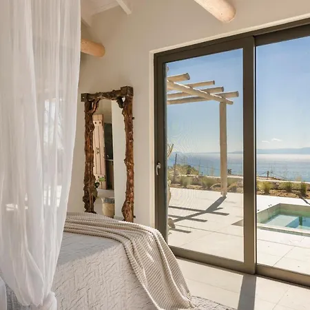 Spathes Kefalonia, Romantic Private Escape With Infinity Pool & Sea Views 빌라