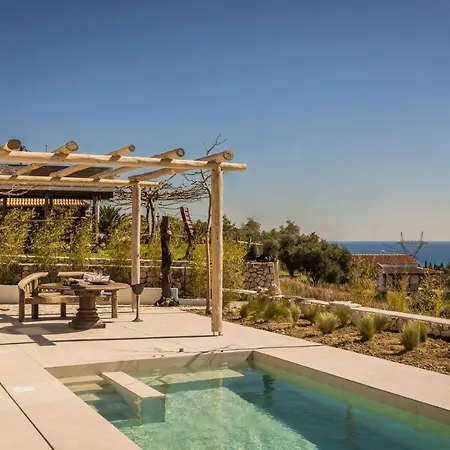 Spathes Luxury Private Pool With Sea View In Kefalonia Villa
